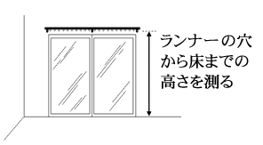 はき出し窓の場合
