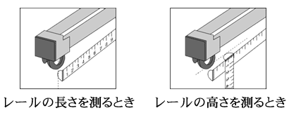 カーテンレールの採寸位置について